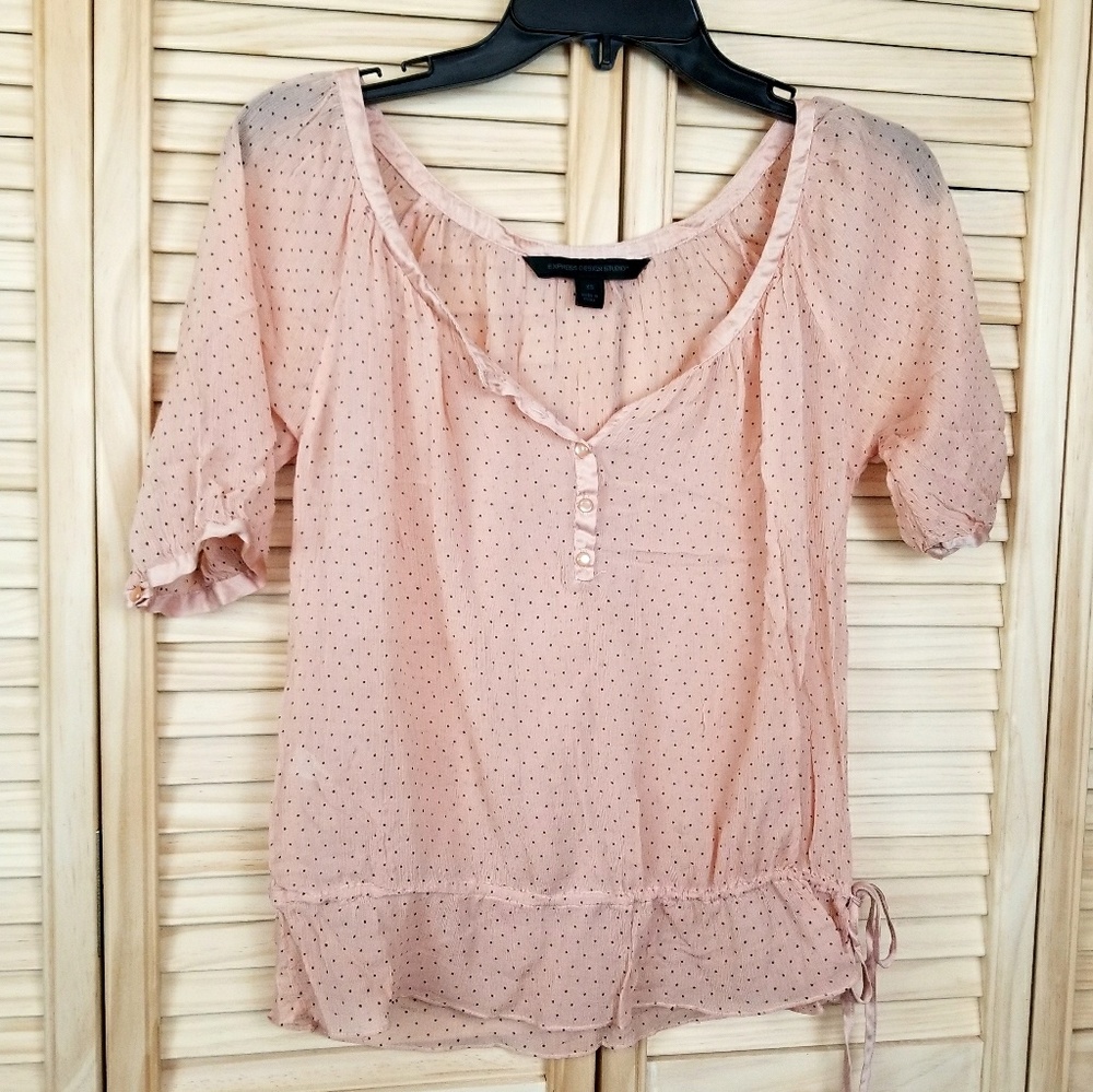 PROMO SALE EXPRESS DESIGN STUDIO DOTTED BLOUSE
